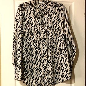 Calvin Klein L Long Sleeve Blouse